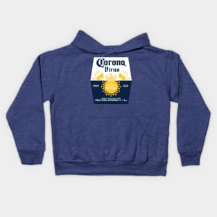 Corona Virus beer Kids Hoodie